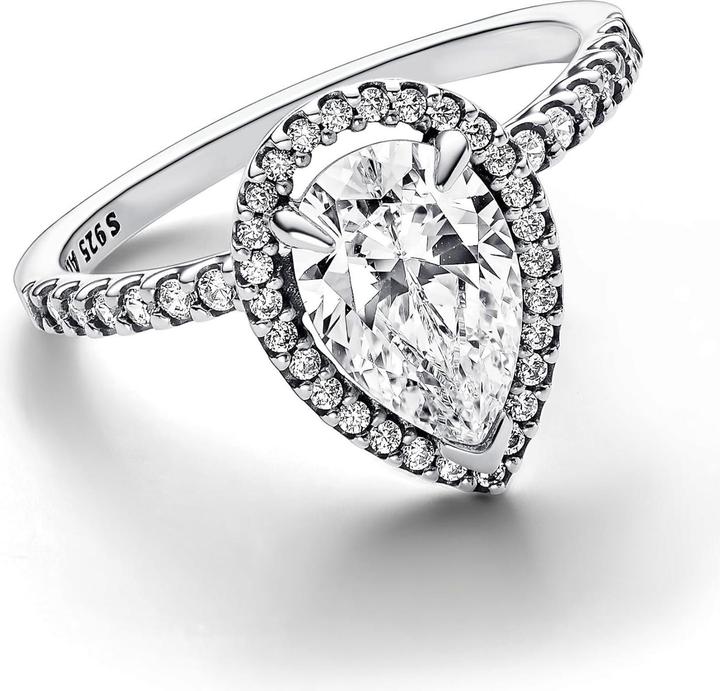 Produktbild Pandora Funkelnder Birnen Kranz Ring (56, 925 Silber)