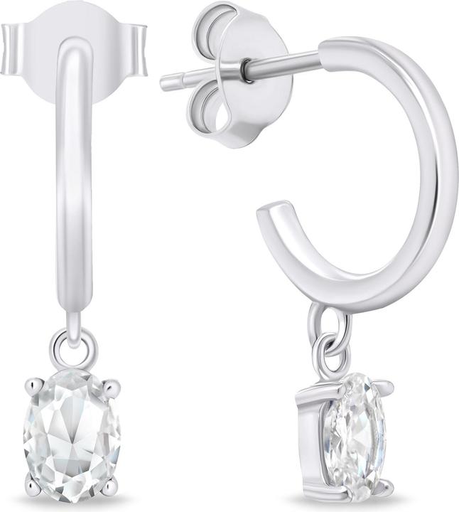 Immagine prodotto Brilio Argento - Orecchini in argento senza tempo con zirconi EA655W