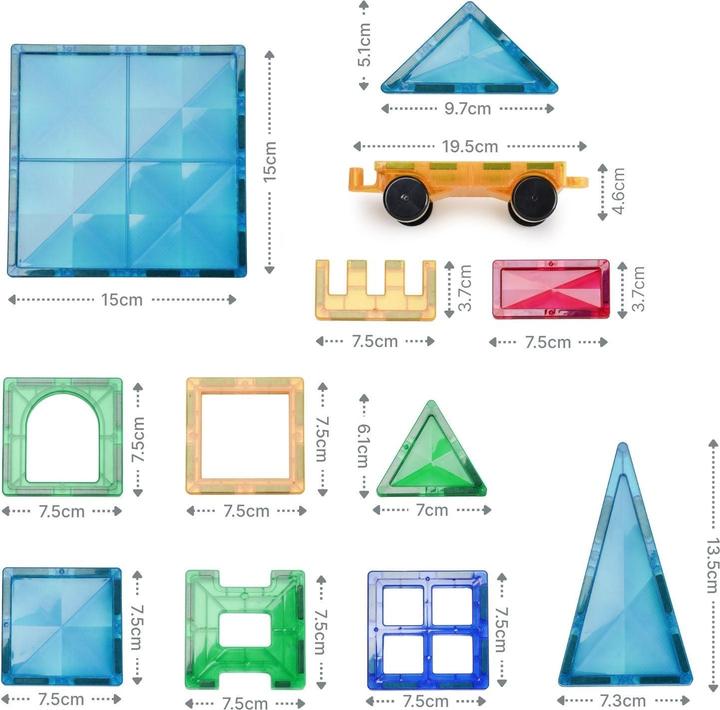 Actual product image Hermex Magnetic building blocks
