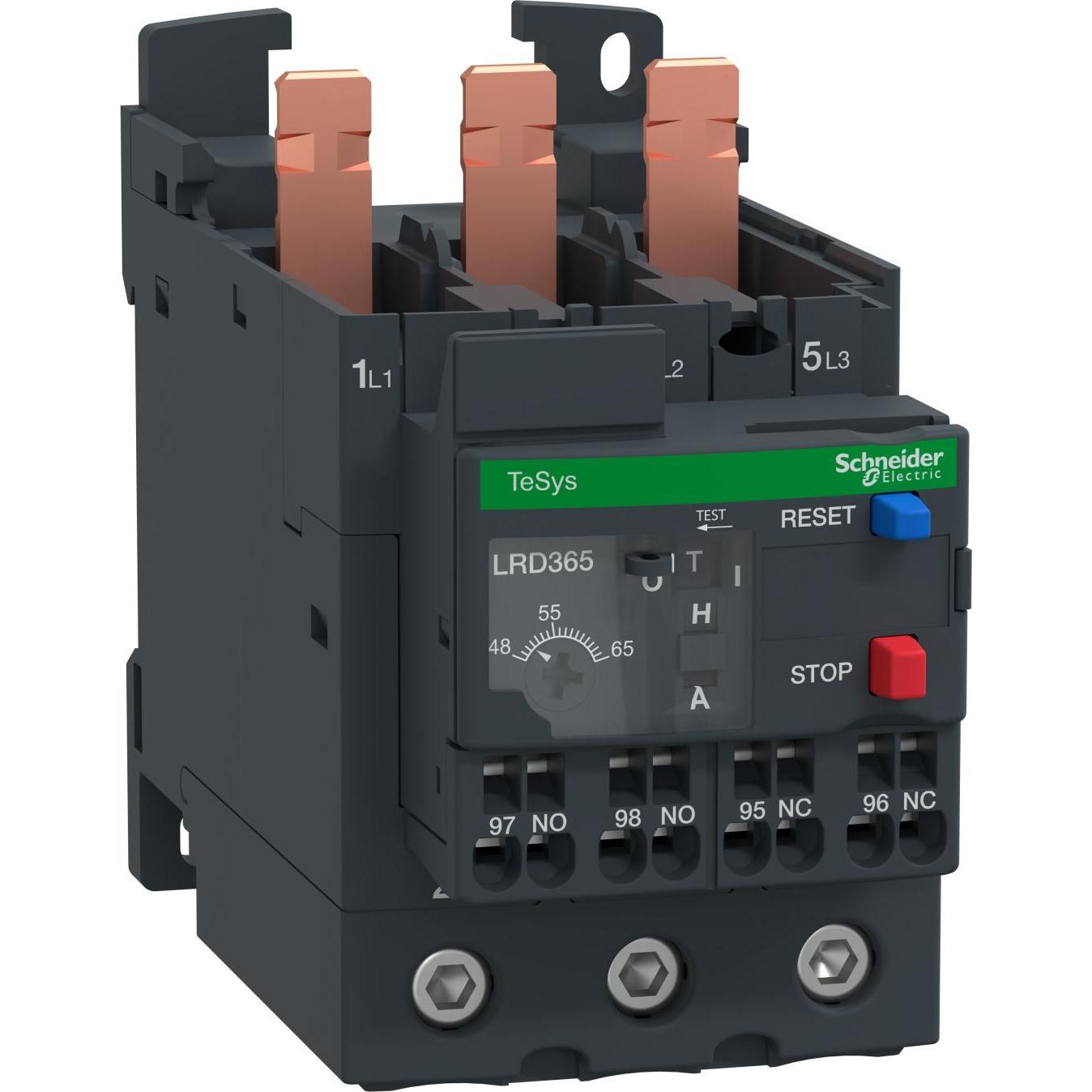 Thumbnail - Schneider Electric Motorschutzrelais, 48-65A, 1S+1Ö, Klasse LRD3653, Relais