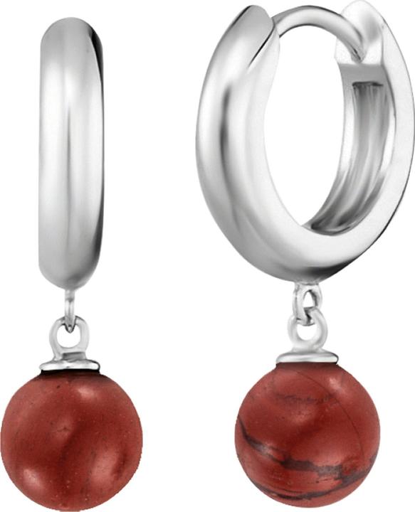 Engelsrufer Silver round earrings with jasper ERE-RJ-CR (L) (925er Silber)