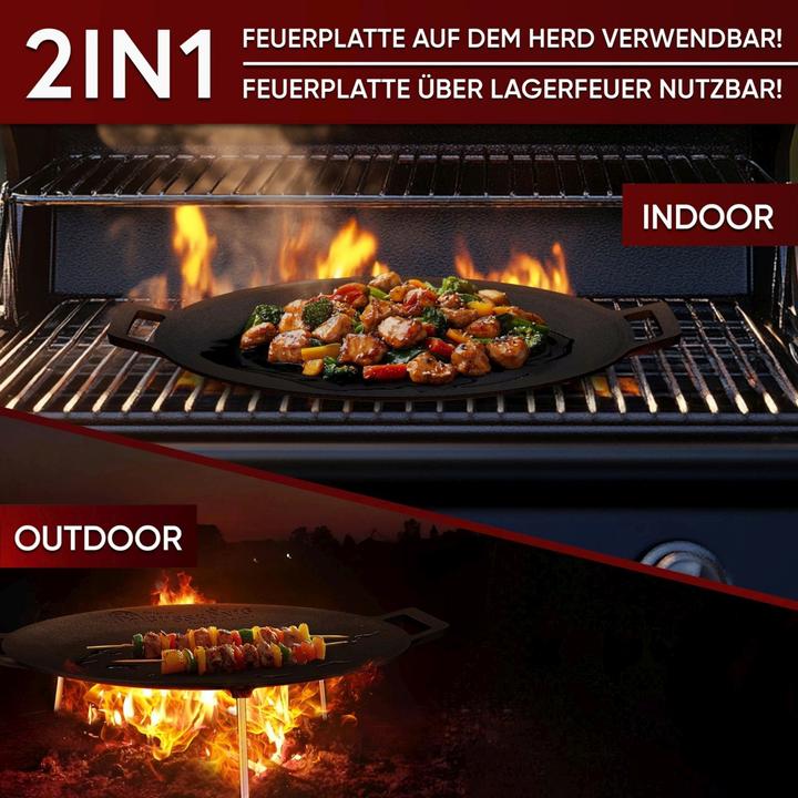 Immagine prodotto Gusskönig Piastra da fuoco in ghisa (45cm)