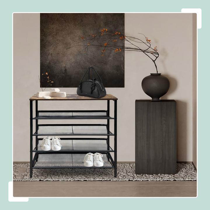 Actual product image Relaxdays Schuhregal Industrial Style