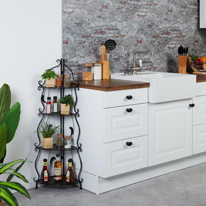 Actual product image Relaxdays Corner shelf (30 x 30 x 113 cm)