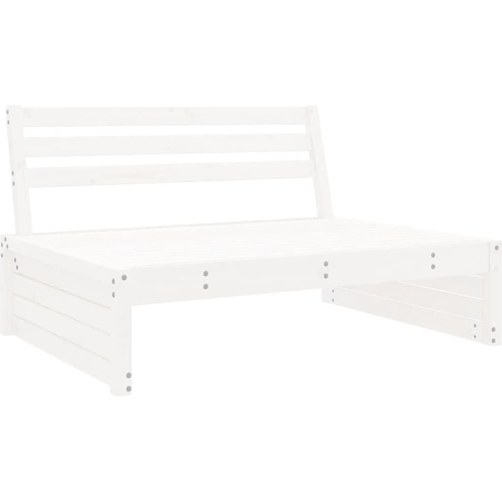 Thumbnail - VidaXL, Gartenlounge, 2-tlg. Garten-Lounge-Set Weiss Massivholz Kiefer,Farbe