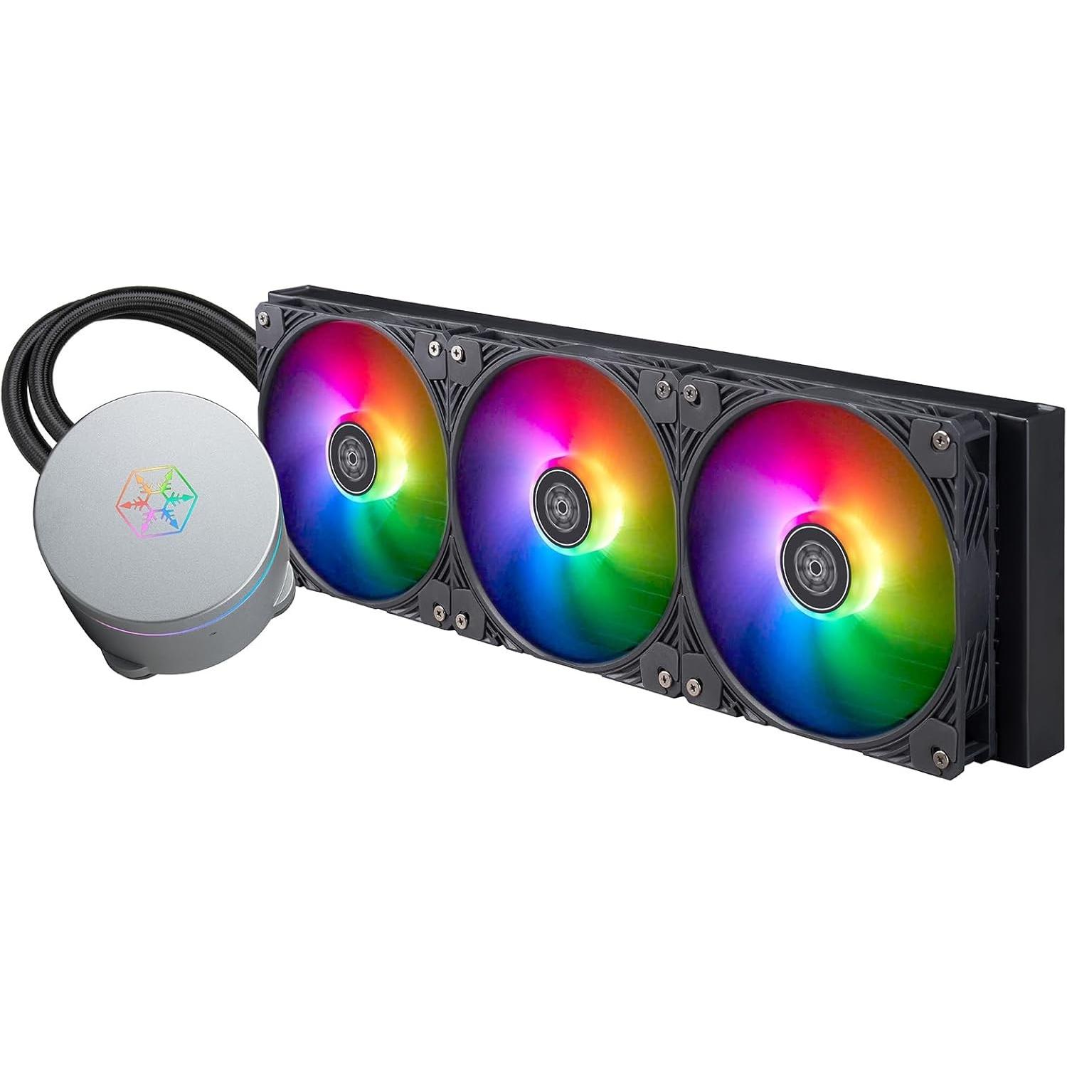 Silverstone Silvstone SST-IM420-ARGB, Raffreddamento Ad Acqua Cpu, Nero