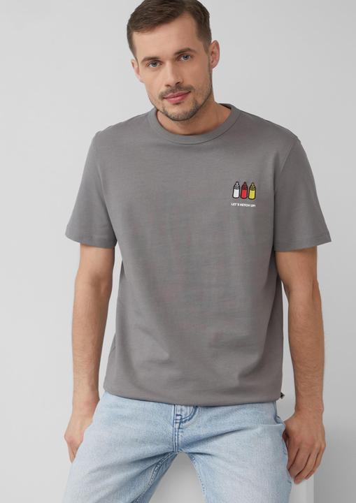 Produktbild S.Oliver T-Shirt T-Shirt mit Grill-Motiv (XXL)