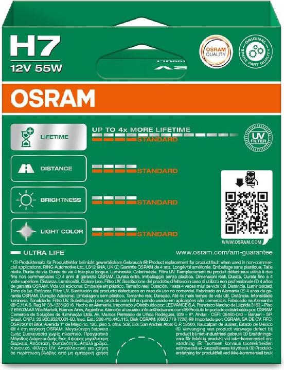 Produktbild Osram Ultra Life (H7)