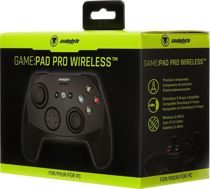 Image du produit Snakebyte PC Game Pad Pro sans fil + 2 m de câble USB (PC)