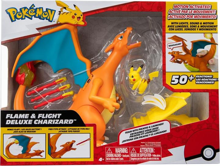 Actual product image Jazwares Fire + Flight Glurak Figure