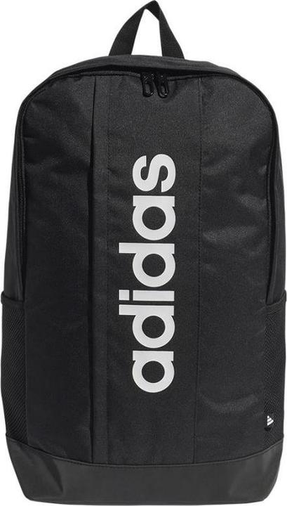 Actual product image adidas LINEAR BACKPACK, unisex backpack, black/black/white, 18.56 L - JD9556 (18.56 l)