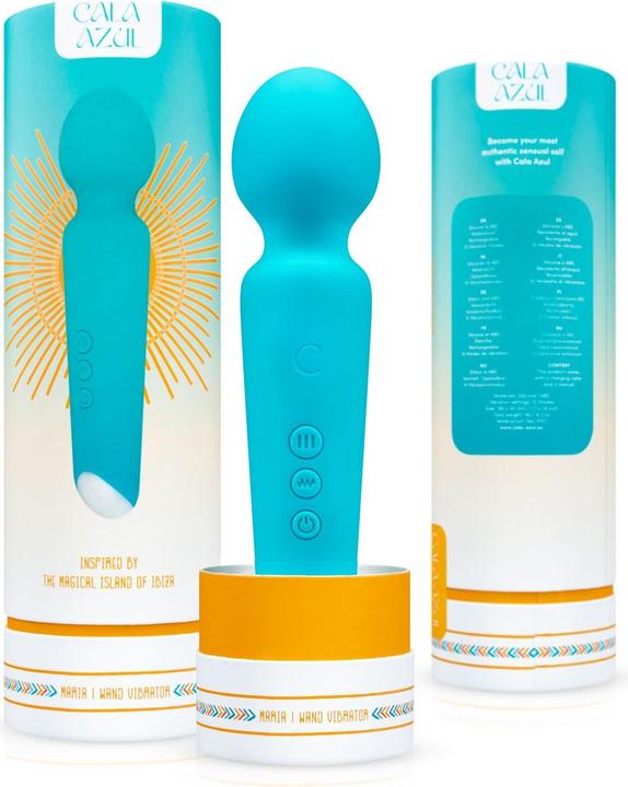 Actual product image Cala Azul Maria Wand Vibrator - Azul