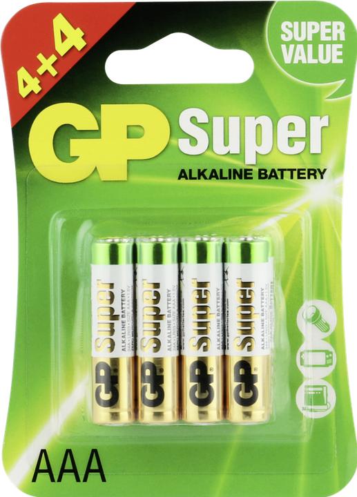 Produktbild GP Batteries Super Alkaline (8 Stk., AAA)
