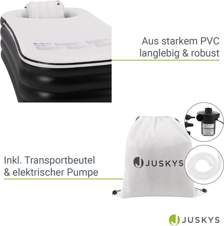 Produktbild Juskys Aufblasbare Badewanne (300 l, 155 cm, 81 cm)
