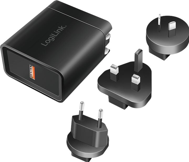 Immagine prodotto LogiLink Caricabatterie da viaggio USB (18 W)
