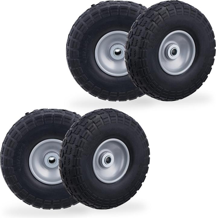 Produktbild Relaxdays 4x Sackkarrenrad (150 kg)