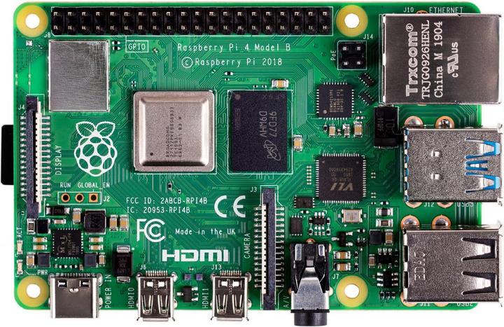 Produktbild Raspberry Pi 4 4GB + Gehäuse + NT + 32GB + HDMI Adapt.