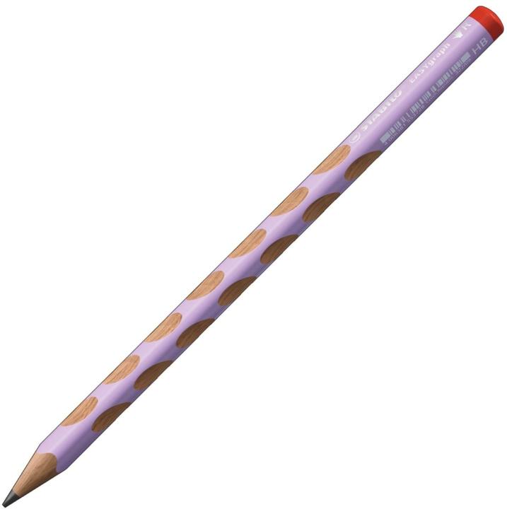 Actual product image STABILO Ergonomic triangular pencil for right-handers - EASYgraph in pastel purple - pack of 2 - Hä (3.15 mm, HB, 2 x)