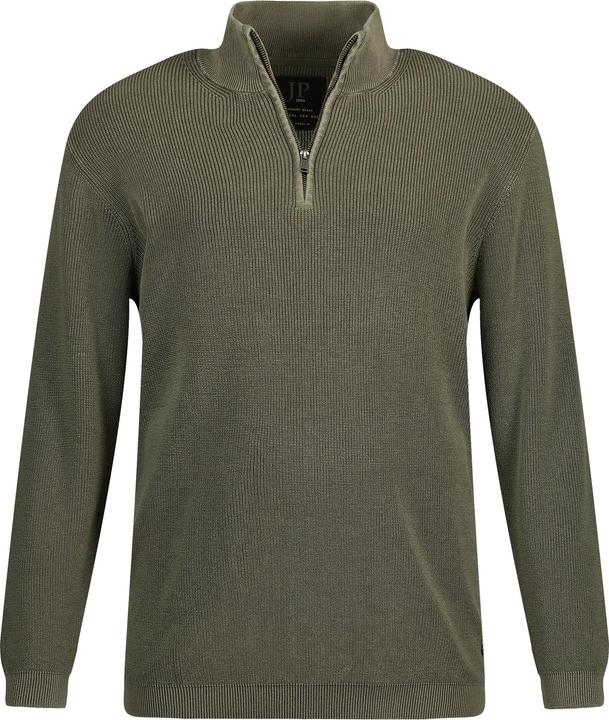 Image du produit JP1880 Pull en maille côtelée, col camionneur zippé (4XL)