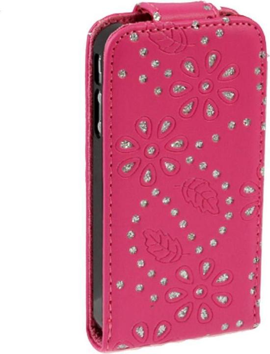 Produktbild König Design Schutzhülle Handy Case für Handy Apple iPhone 4 & 4S Strass pink (Apple iPhone 4, LG G4s)