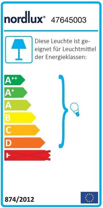 Label énergétique Nordlux Lampe de table Lampe de table Alton (E14)