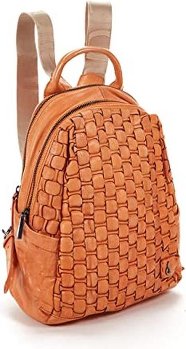 Actual product image Abbacino Woven Leather Women's Backpack with Washed Effect