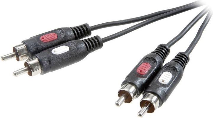 SpeaKa Professional Speaka Audiokabel 2x Cinch 0.5 m (0.50 m, Cinch)
