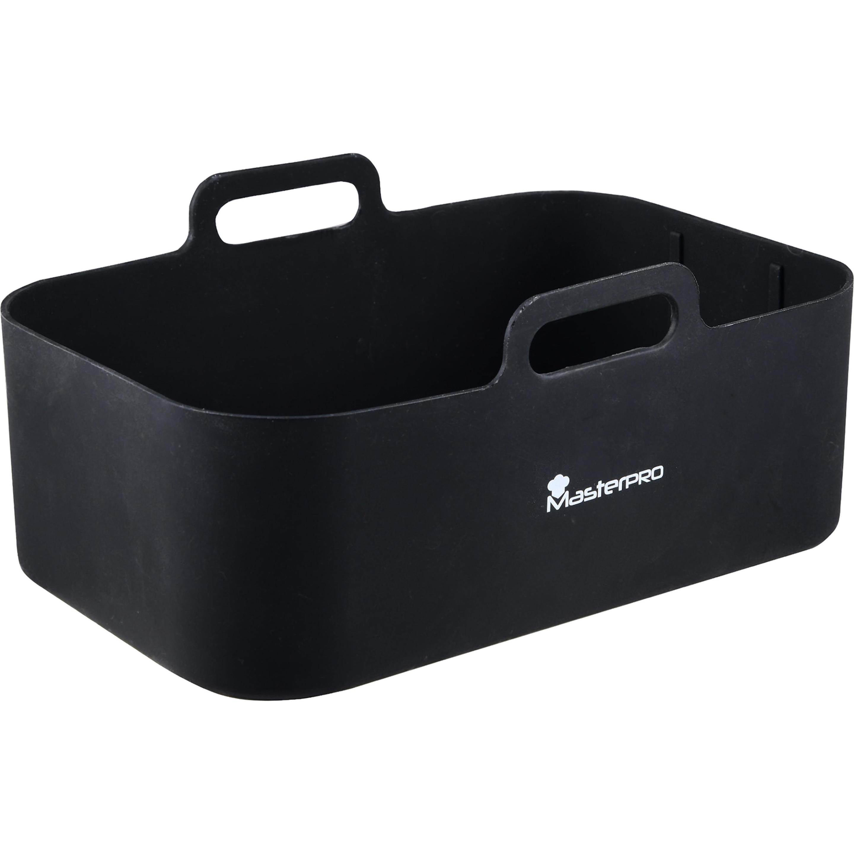 MasterPRO BGMP-7702 Stampo da forno in silicone, rettangolare, 12,7 X 19,5 X 7 cm, Teglia + Stampi da forno, Nero