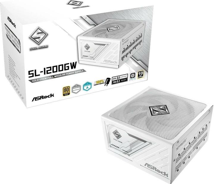 Produktbild AsRock Netzteil Steel Legend SL-1200GW 1200 W White (1200 W)