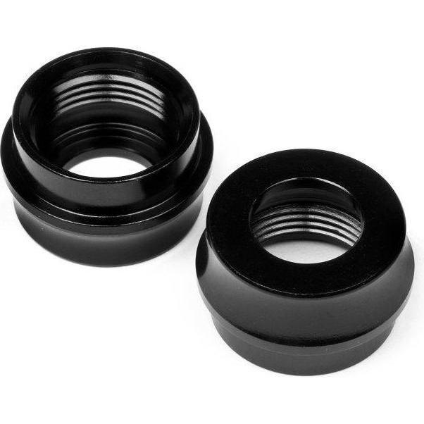 HB D8 Big Bore Shock Bottom Cap Black/2pcs (67529)