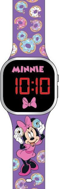 Actual product image Accutime LED kids clock Disney's Minnie Mouse (purple), digital clock with LED display for time and dat... (Digital watch, 38 mm)