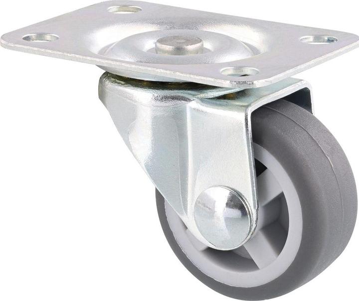 Produktbild Wagner System Möbel-Lenkrolle ø 30 mm 20 Stk. mit Anschraubplatte soft
