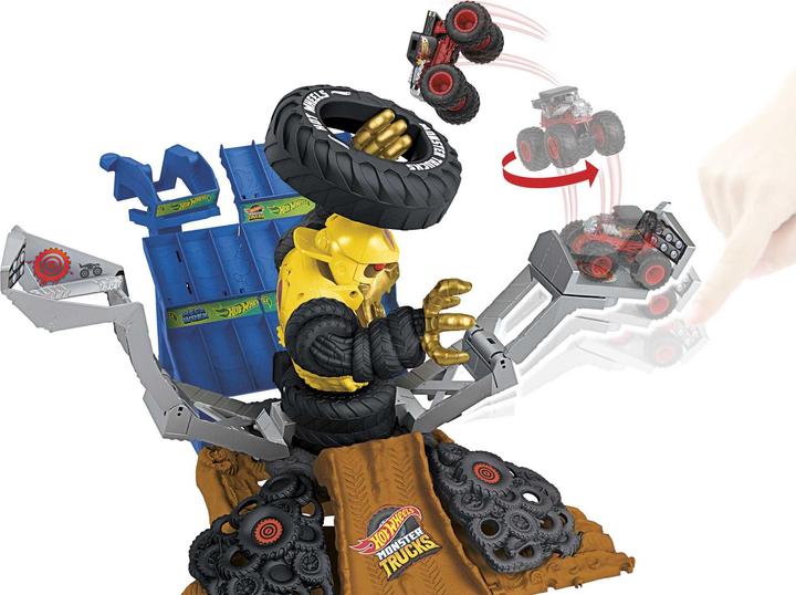 Image du produit Hot Wheels Monster Trucks ARENA SMASHERS™ MEGA-WREX™ VS CRUSHZILLA TAKEDOWN™ Playset