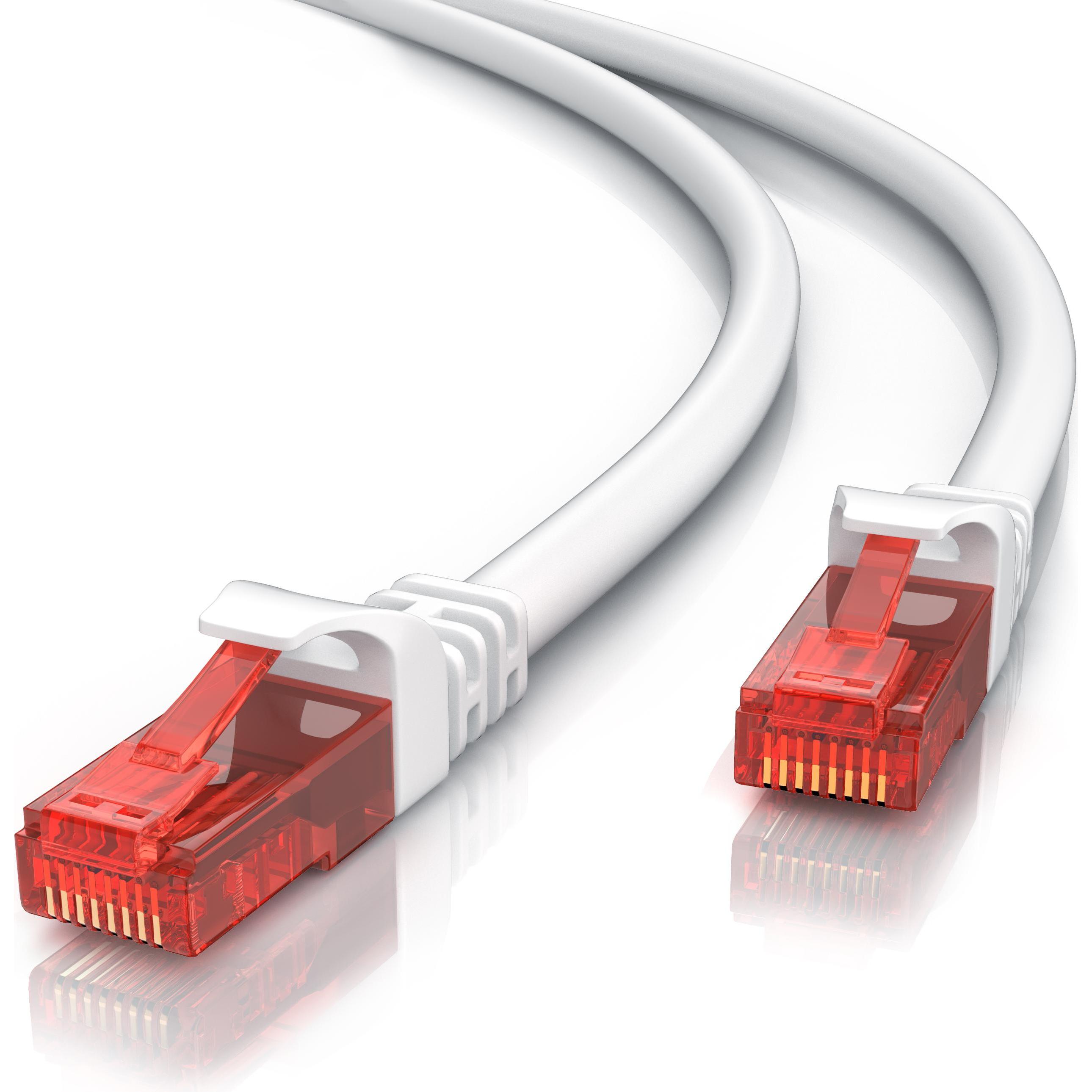CSL CAT.6 Netzwerkkabel - Ethernet Gigabit Lan Kabel RJ45 - Patchkabel - komp. CAT.5 CAT.6 CAT.7 CAT.8 (UTP, CAT6, 1 m),...