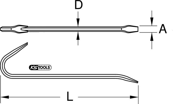 Image du produit KS Tools Pince à décoffrer EDELSTAHL, 1000 mm