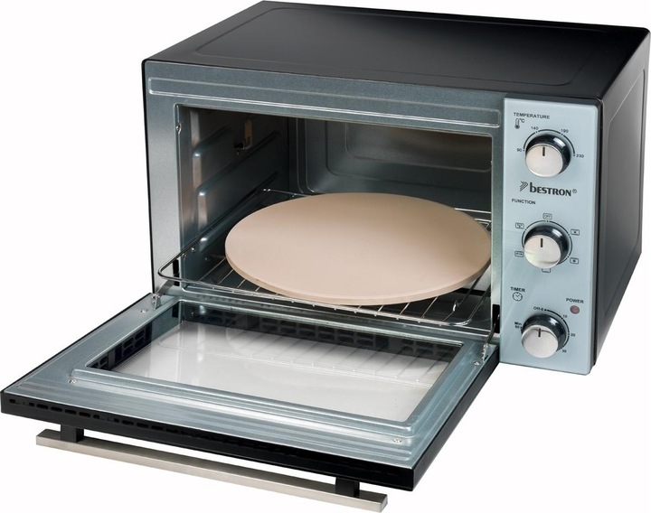 Image du produit Bestron Four gril avec tournebroche, pierre à pizza et fonction chaleur tournante