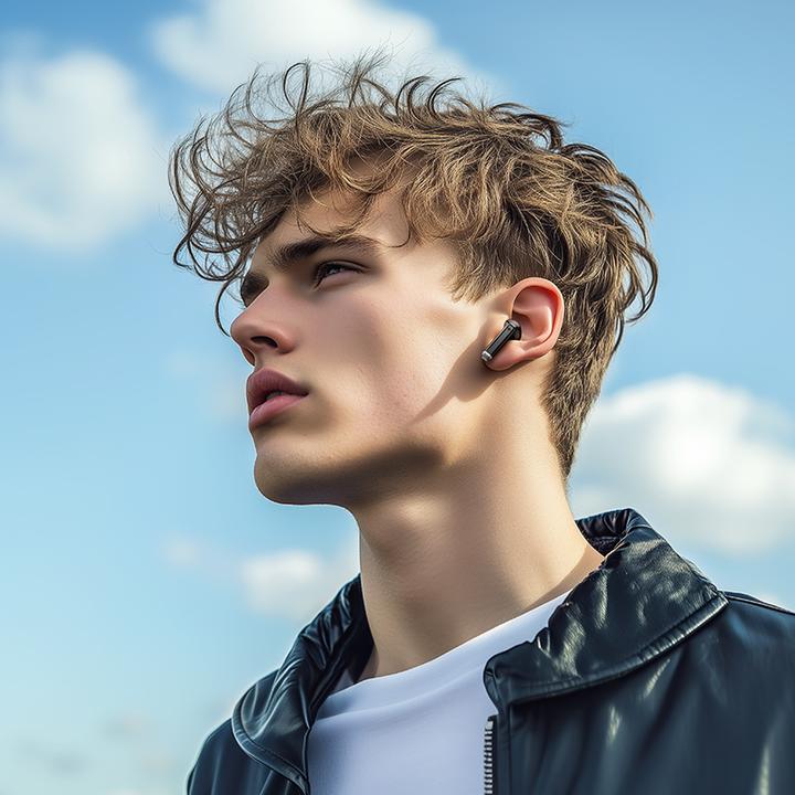 Actual product image Borofone - Wireless Earbuds Deep Rhyme (BW88) - Bluetooth V5.4, True Wireless, 300mAh - Black (3.50 h, Wireless)