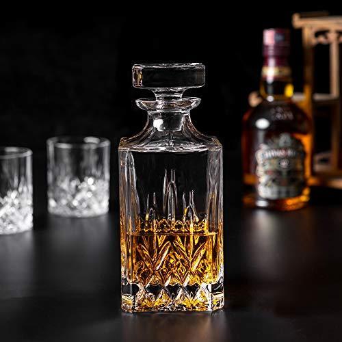 Actual product image Kanars 5 piece whiskey decanter set