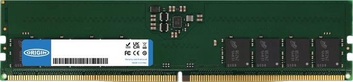 Produktbild Origin Storage 32GB DDR5 4800MHz UDIMM 2Rx8 Non-ECC 1.1V (1 x 32GB, 4800 MHz, DDR5-RAM, DIMM)