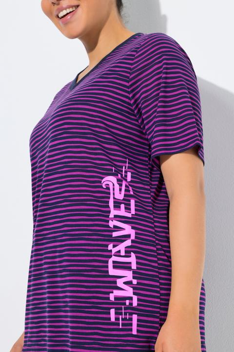 Actual product image Ulla Popken Striped Antibacterial Tee (54, 56)