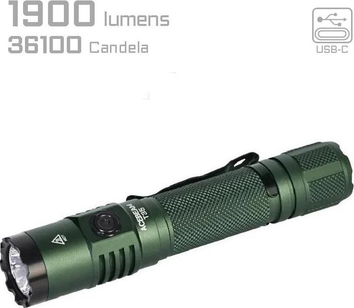 Actual product image AceBeam T35 Grüne Taschenlampe (13.76 cm, 1900 lm)