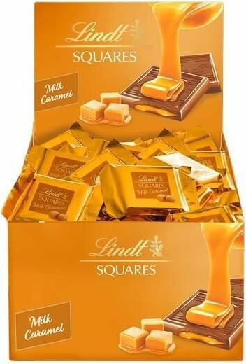 Actual product image Lindt Squares Pralinés Milk Caramel (750 g)