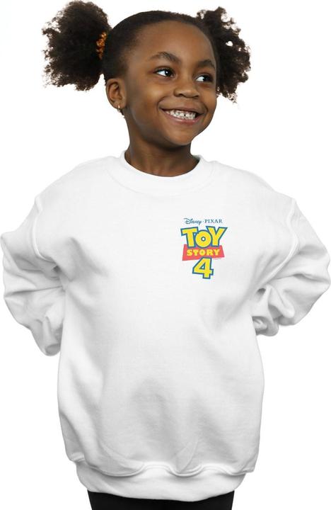 Actual product image Disney Girls Toy Story 4 Logo Breast Print Sweatshirt (140, 146)
