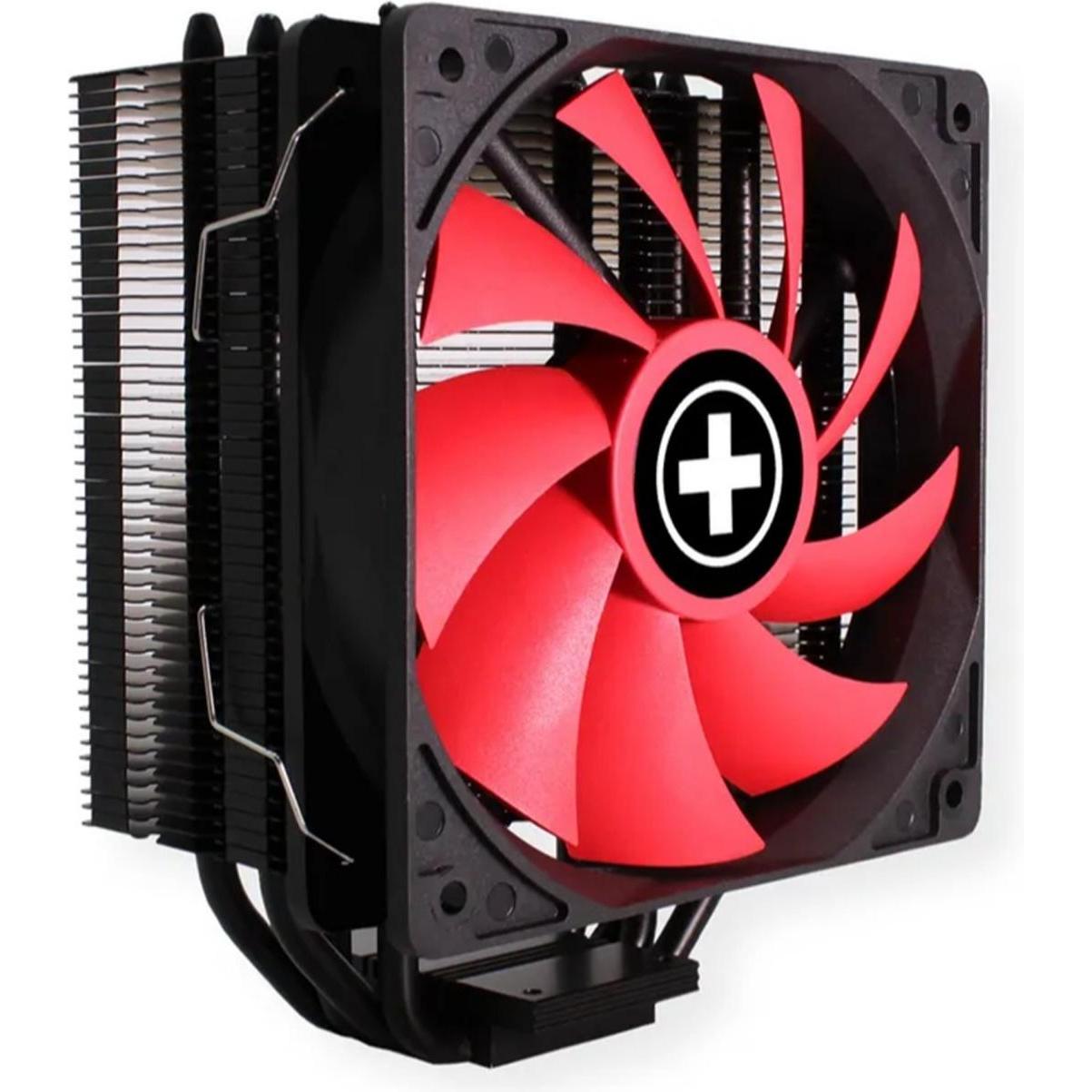 Xilence M704, 700-1600 U/min, 70 CFM, 18-32.5 dB, PWM, 122. (160 mm), CPU Kühler, Rot, Schwarz