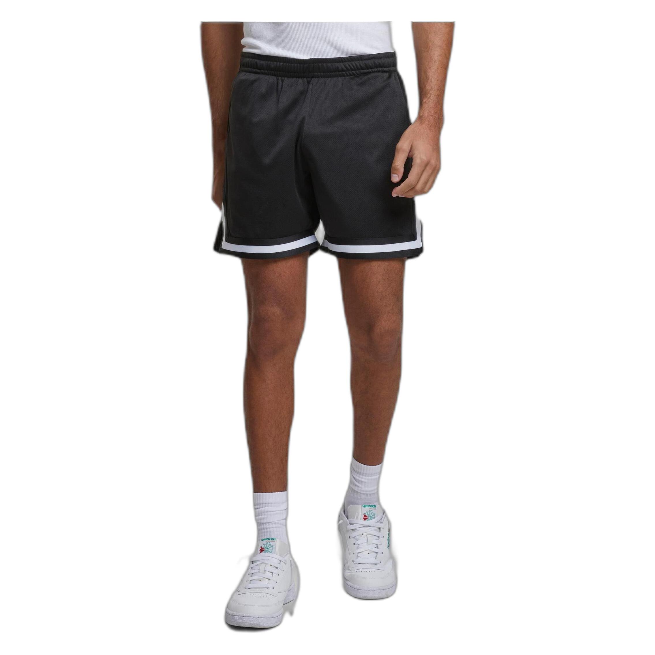 Urban Classics, Herren, Shorts, Short Basketball Shorts - 142649, Schwarz, (L)