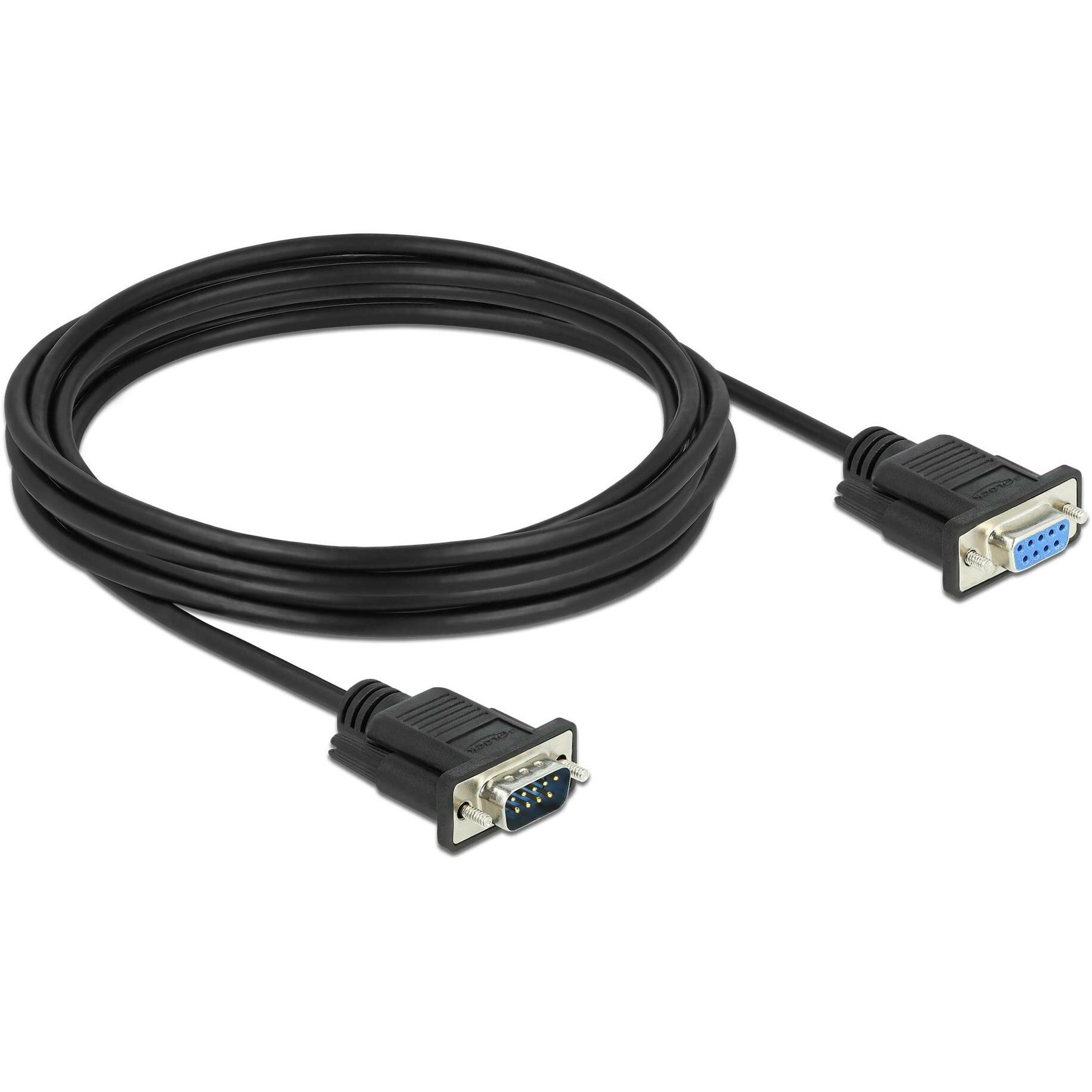 Thumbnail - Delock Verlängerungskabel RS-232 DB9, f-m 4 m (4 m, VGA), Schnittstellenkabel