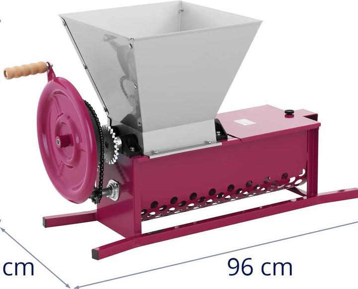 Produktbild Royal Catering Trauben Abbeermaschine handbetrieben Edelstahl Traubenmaische stiellos 27 l (Weinverschluss)