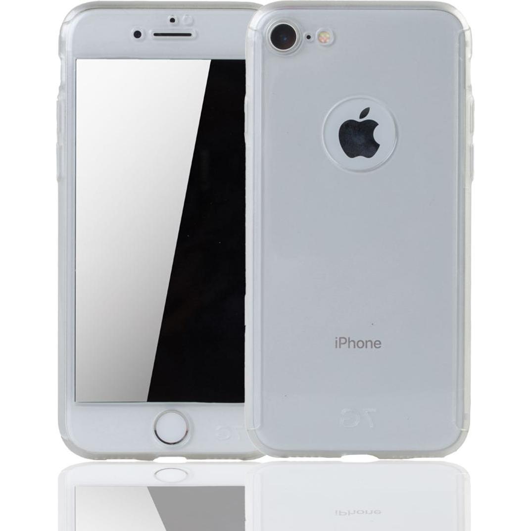 König Design Schutz Handy Hülle für Apple iPhone 7 Full Case Cover Displayschutz Transparent (Apple iPhone 7), Smartphon...