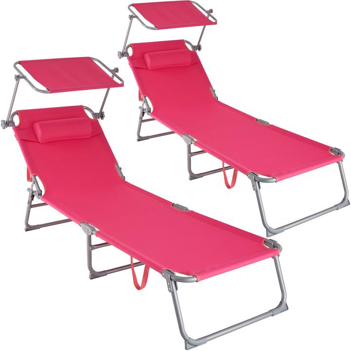 Immagine prodotto tectake 2 Sdraio Chloe (161 cm)