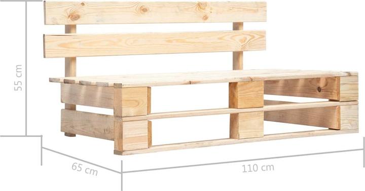 Actual product image vidaXL Palettenbank